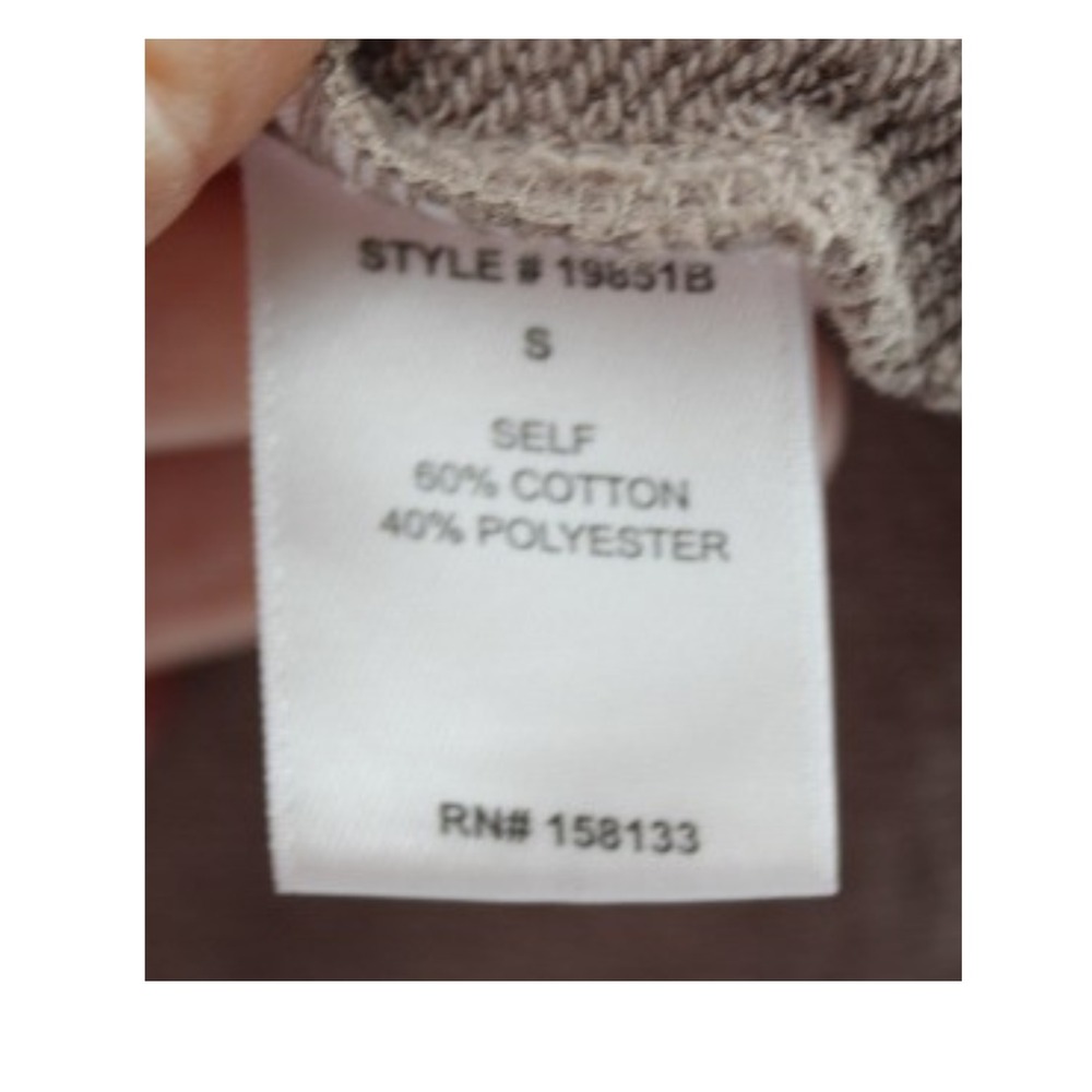 Staccato Womens Quarter Zip Sweatshirt Small Rust Brown Cream Colorblock - Picture 4 of 5